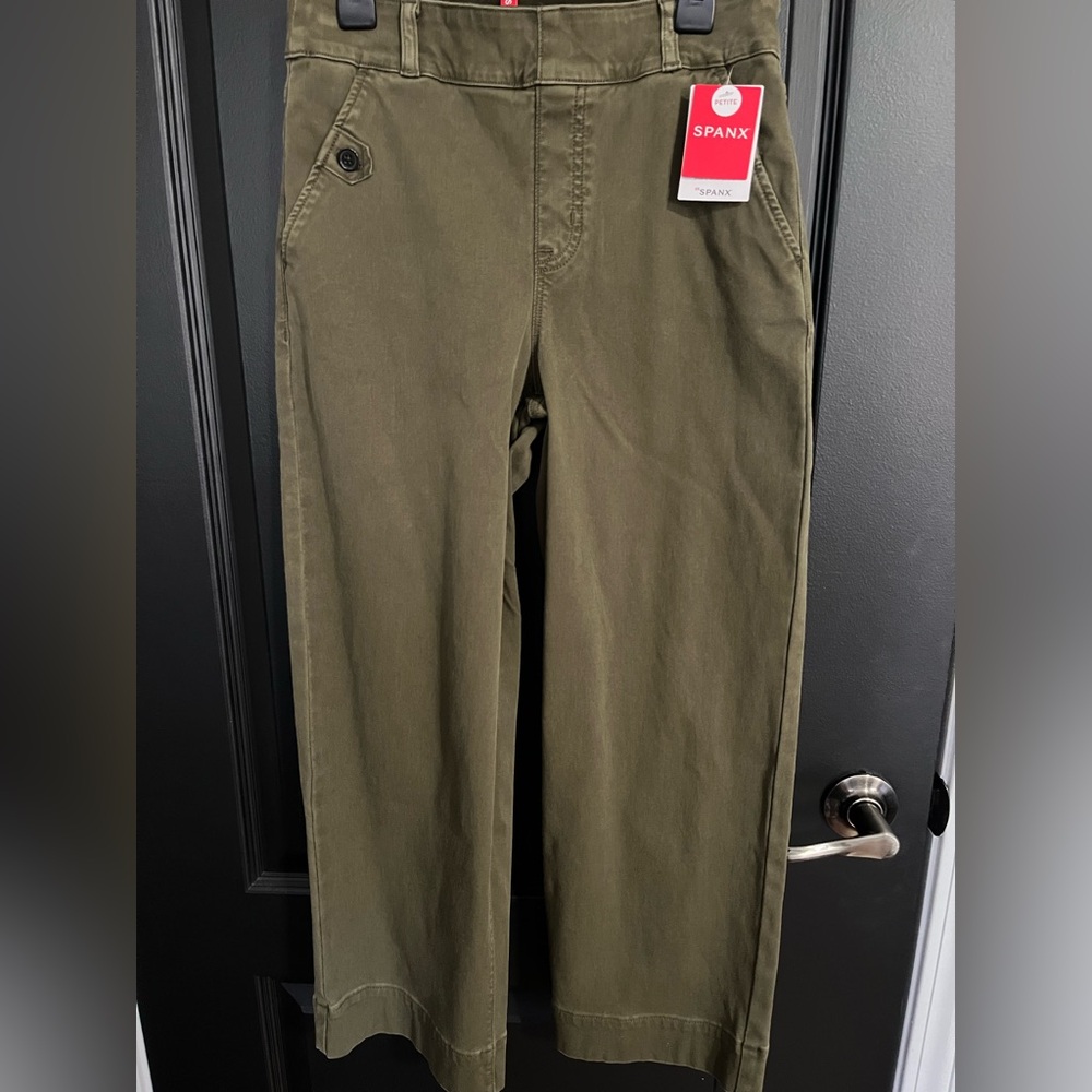 SPANX Olive Wide Leg Pants